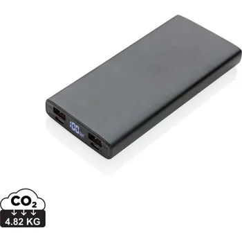 Powerbanka Hliníková 18W PD powerbanka 10 000 mAh - Černá