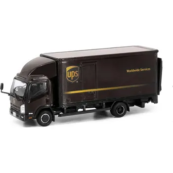 autíčko Isuzu N Series Box Lorry UPS 1:64 - Tiny Toys Isuzu N Series UPS Delivery - sběratelský model 1/64