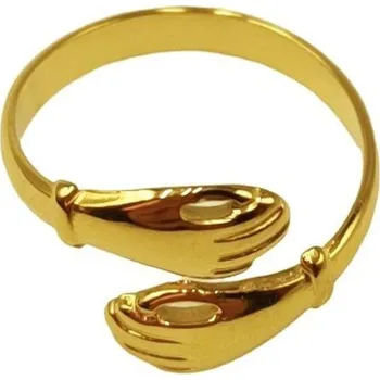 Prsten Yvon Pozlacený nastavitelný prsten z chirurgické oceli s elegantním motivem