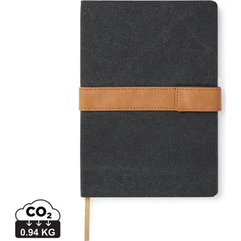 Zápisník Zápisník VINGA Bosler A5 z RCS recykl. papíru - Černá