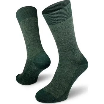 Pánské ponožky Northman Skagen Merino společenské ponožky, zelené S (36-38)