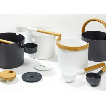 Saunové příslušenství zn. KOLO, dvě varianty Bílá