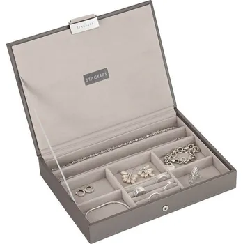 Šperkovnice Stackers, Krabička na šperky Stackers s víkem classic šedo-béžová - Formadore