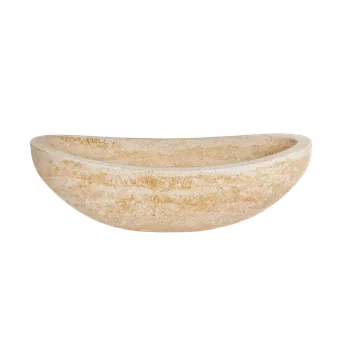 Zahradní dekorace Malý oválný květináč z umělého pískovce