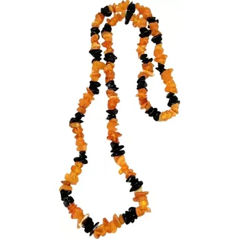 Náhrdelník Jantarový luxusní náhrdelník mix barev, obvod 70cm