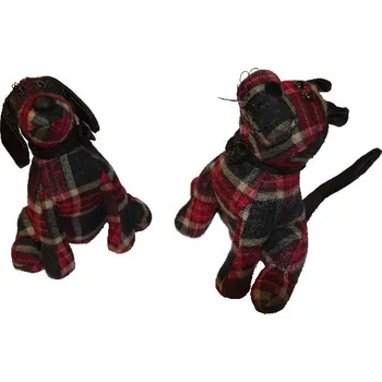 dveřní zarážka Látková dveřní zarážka s pískem PES SCOOBY, č.1 dlouhé uši/č.2 krátké uši (DOPRODEJ)|výběr z variant|Esschert Design - produkt č. 1