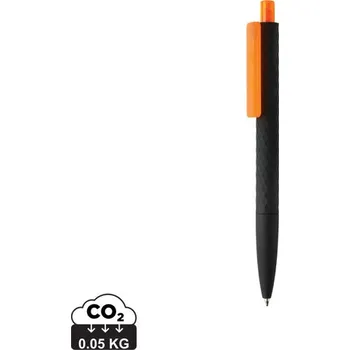 Černé pero X3 Smooth touch z RCS R-ABS - Oranžová / Černá