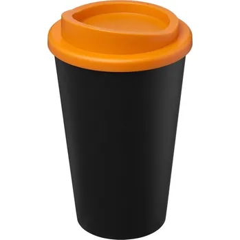 Americano Eco 350 ml recyklovaný kelímek - Černá / Oranžová