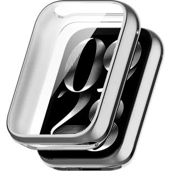 Příslušenství k chytrým hodinkám VSECHNONAMOBIL 101570 TPU FULL COVER Kryt pro Xiaomi Smart Band 9 Pro stříbrný