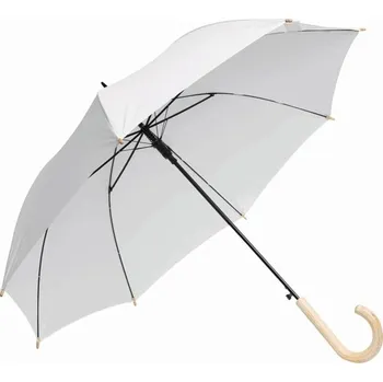 Automatický Dřevěný Deštník Lipsi - Bílá
