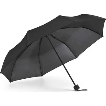 Deštník MARIA. Skládací deštník z polyesteru 190T - Černá