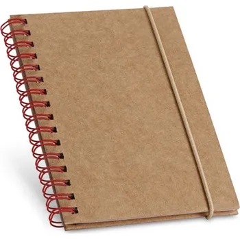 Zápisník MARLOWE. Kapesní poznámkový blok se spirálovou vazbou se linkovanými stranami - Červená