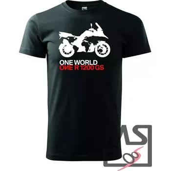Pánské tričko MSP Triko s motivem BMW One World - ONE R1200GS 2XL černé