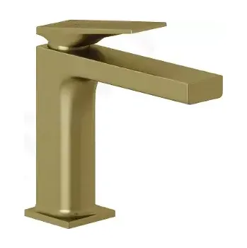 Vodovodní baterie Kludi Decus Umyvadlová baterie s výpustí Push-Open, EcoPlus, kartáčované zlato, 54289N075