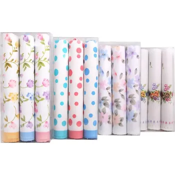 Látkový kapesník Dámské kapesníky Etex L04 3 ks - různé barvy