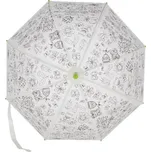 Deštník dětský FLOWERS + fixy, PIY - k vybarvení, pr.70x69cm|Esschert Design