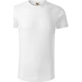 Pánská móda Tričko MALFINI ORIGIN, barva bílá, velikost L