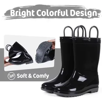 Dětské holiny - jednobarevné, lehounké, protiskluzové (5 barevných variant) Barva: Černá, Velikost: 29