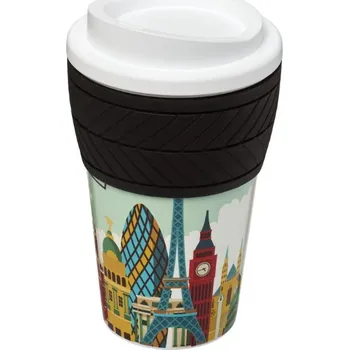 Termohrnek Termo hrnek Brite-Americano® pneumatika 350 ml - Bílá