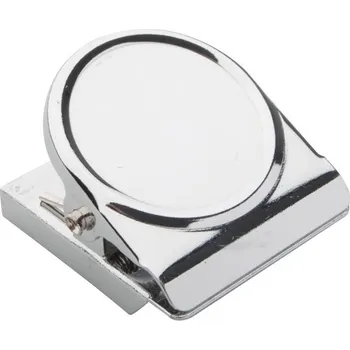 Dekorativní magnet Magnet na lednici a klip MagNote - Stříbrná