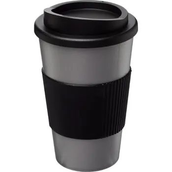 Termohrnek Termo hrnek s rukojetí Americano® 350 ml - Stříbrná / Černá