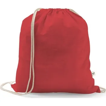 ISTANBUL. Batoh vyrobený ze recyklované bavlny (70 %) a polyesteru (30 % rPET) (150 g/m²) - Červená
