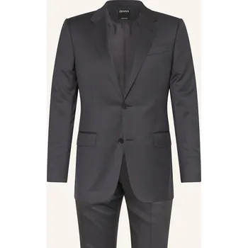 Pánské sako Zegna Pánský Oblek Extra Slim Fit, tmavě šedá, 98