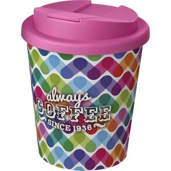 Termohrnek Termo hrnek Brite-Americano Espresso® 250 ml s uzávěrem odolným proti rozlití - Bílá / Růžová