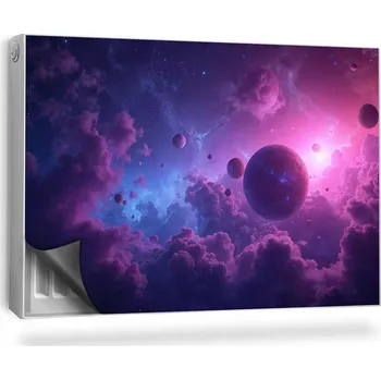 Obraz Magnetická podložka na radiátor, kryt 90 x 60 cm fialová