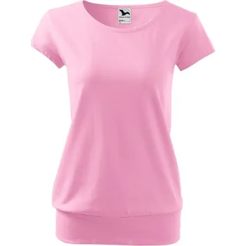 Dámské tričko MALFINI CITY, barva růžová, velikost M