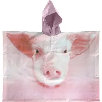 Pláštěnka Pončo dětské FARM, prasátko/ovečka/kravička, 1 velikost, barevné, (DOPRODEJ)|výběr z variant|Esschert Design - Prasátko