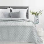 PŘEHOZ NA POSTEL SOFIA4 200X220 CM STŘÍBRNÁ