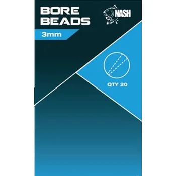 NASH - Korálky Soft Taper Bore Bead 3 mm 20 ks