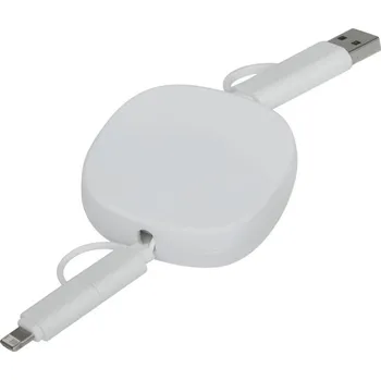 Datový kabel Kabel Pro Nabíjení A Přenos Dat Transfer Square - Bílá