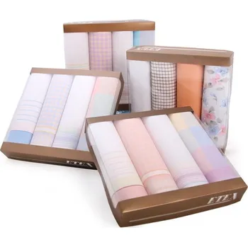 Látkový kapesník Dámské kapesníky Etex L08 4 ks - různé barvy