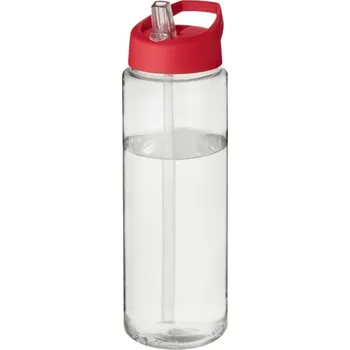 Láhev H2O Vibe 850 ml sportovní lahev s víčkem s hubičkou - Průhledná / Červená