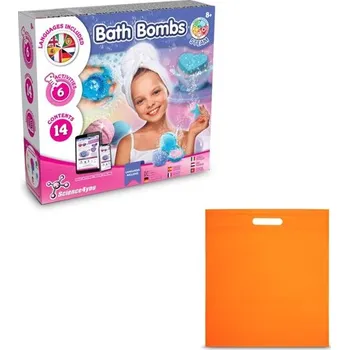 Bath Bombs Kit IV. Vzdělávací hra dodáváno s dárkovým sáčkem z netkané textilie (80 g/m²) - Oranžová
