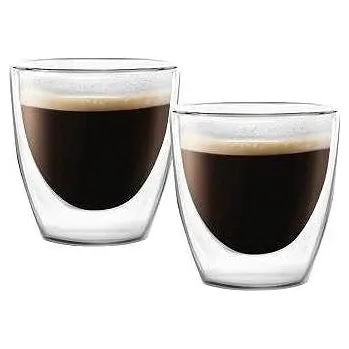 Vialli Design Sklenice, dvoustěnná, 80 ml, na espresso, 2 ks_AMO 5837