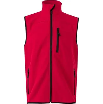 VL VARUNA. Měkká vesta (280 g/m²), s polární podšívkou, z polyesteru (94 %) a elastanu (6 %) - Červená / 2XL