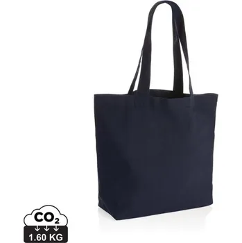 Nebarvená taška s kapsou Impact z 240g recykl. canvas AWARE™ - Námořní Modř