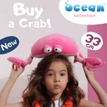 Plyšový krab Orange Toys 33 cm - Pink