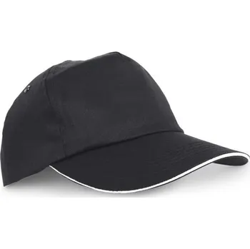 Čepice CLAIRE. 100% polyesterová sendvičová čepice - Černá