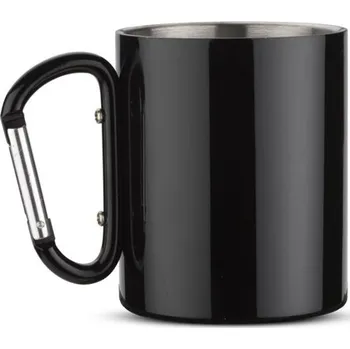 Hrnek s karabinkou CAMP 250 ml - černá