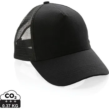 Čepice 5 dílná síťovaná kšiltovka Impact ze 190g rec. bavlny AWARE™ - Černá