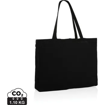 Nákupní taška Impact ze 145g recyklované bavlny AWARE™ - Černá
