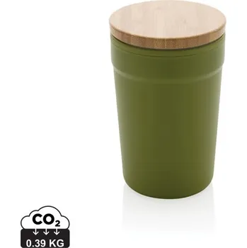 Termohrnek Termohrnek z GRS RPP s bambusovým uzávěrem - Zelená