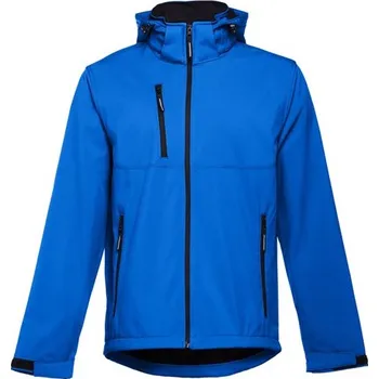 THC ZAGREB. Pánská softshellová bunda z polyesteru a elastanu - Královská Modrá / S
