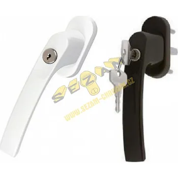 Okenní klika ROTO FBA8019354UZ hnědá uzamykací 35mm