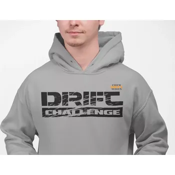Pánská mikina DRIFT Mikina pánská CDS, barva oxford grey/navy 20.K446, potisk drift challenge, vel. XL