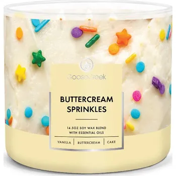 Svíčka Svíčka 0,41 KG BUTTERCREAM SPRINKLES, aromatická v dóze, 3 knoty|Goose Creek